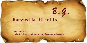 Borzovits Gizella névjegykártya